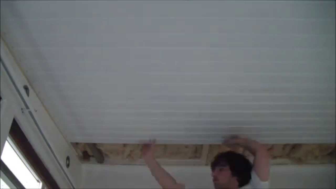 How To Do Ceiling Cladding - YouTube
