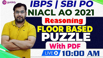 Floor Based Puzzle Reasoning || IBPS PO || SBI PO || NIACL A0 PRE 20201 BY ROHIT SIR