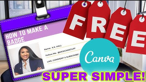 How to Make an I.D. Badge FOR FREE - w/ Canva!!!!