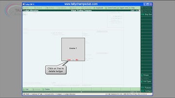 Ledger Creation, Alteration & Deletion