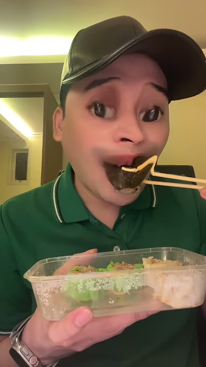 Aku pake filter 'ketawa' tapi sambil makan 'dimsum'? Ini sangat melelahkan WKWKWKK 😭💔 #shorts