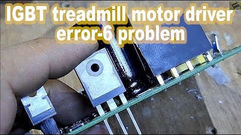 Treadmill error-6 problem repair.