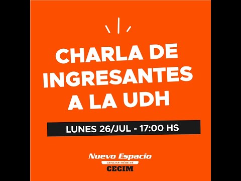 CHARLA DE UDH