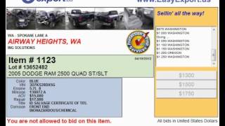 Spokane Auto Auction Takes Place in Washington