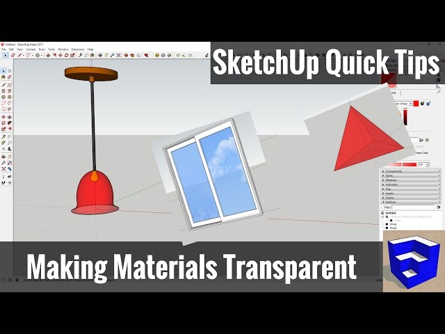 How to create a transparent texture - Pro - SketchUp Community