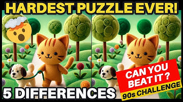 Only 5% Can Find All 5 Differences in This Cat Puzzle (Extreme Challenge!) #FindTheDiffernces