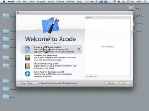 1. Setting up Xcode for W
