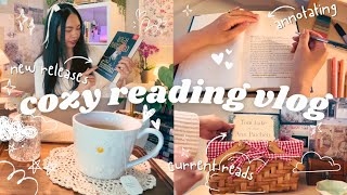 cozy reading vlog ✨ reading challenge, book mail, annotating books