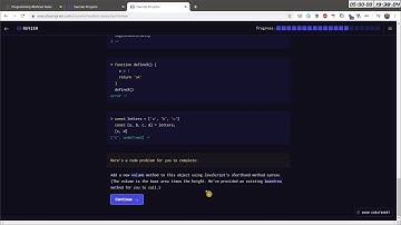 Programming Workout #254 JAVASCRIPT @executeprogram com