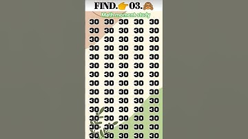 Find 👉 03 🤔 odd number puzzle 🧩 #quiz #challenge #smartphone #games #puzzle