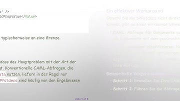 Auffinden von SPFolders in SharePoint mit CAML-Abfragen