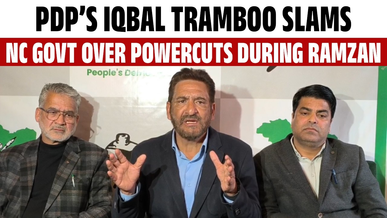 PDP’s IqbalTramboo Slams NC Govt Over Power Cuts During Ramzan