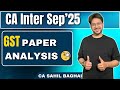 GST Paper Analysis CA Inter Sep'25 | CA Sahil Baghai