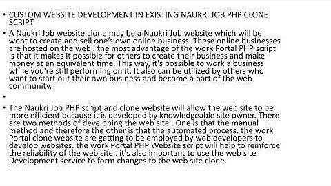 NAUKRI JOB PORTAL CLONE | NAUKRI SCRIPT