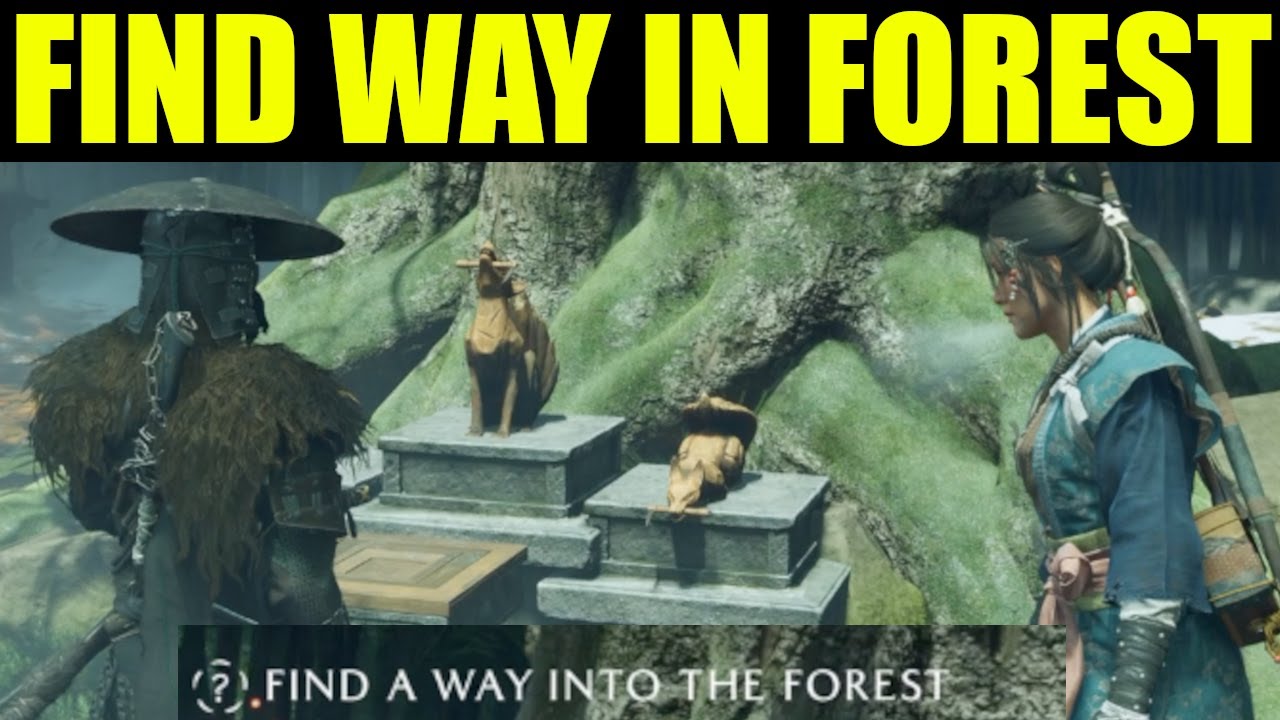 Ghost of yotei - find a way into the forest (Nine tail puzzle