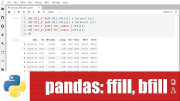 สอน pandas: การใช้ ffill (forward fill) และ bfill (backward fill) เพื่อจัดการกับ missing values