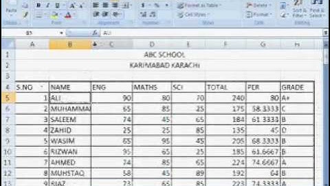 MS Excel Tutorial Urdu Part 9 By Irfan Wazir Ali