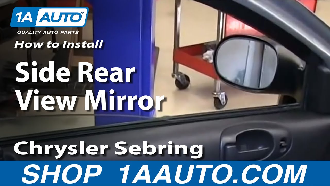 Remove rear view mirror chrysler sebring