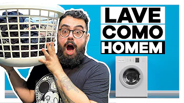 Como lavar roupa homem?