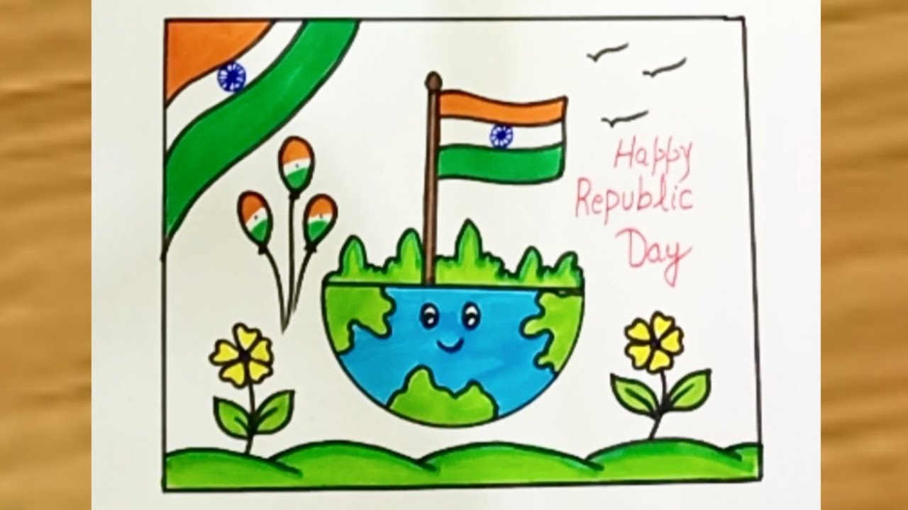 Рисунок ко Дню Республики 2026 / Как нарисовать диаграмму ко Дню Республики / Конкурс рисунков ко...