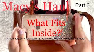 Macy s Haul Part 2 WHAT FITS INSIDE Fanny Pack Polly Tabby Pillow 18 Croc Emboss RaqReview
