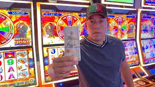 Arriesgando $100 Para Ganar En Buffalo Gold Slot Machine Del Casino!