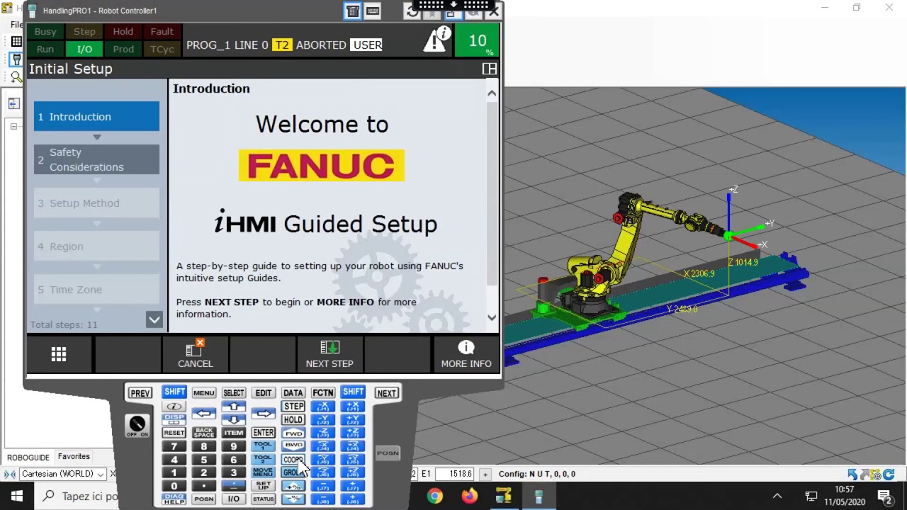 Roboguide Movement Program Tuto3 deplacements manuels Roboguide - YouTube