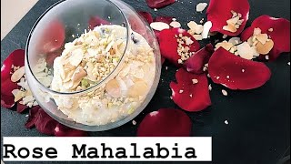 Rose Mahalabia | Middle Eastern dessert | Chef Sarthak kochar #dessert #easy& quick recipe #food