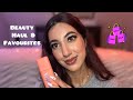 Asmr beauty haul  favourites  empties  gum chewing clicky whispers  tingly tapping for sleep