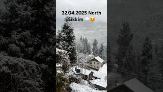 Aj ka north sikkim snowfall 🥶☃️ #romantic #sikkim #north #snow #snowfall #shorts #ytshorts