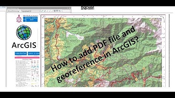 How to add PDF files and do georeferencing  in ArcMap?
