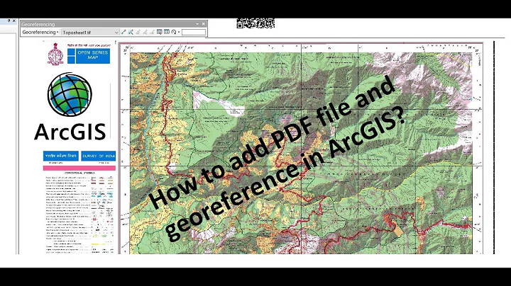 How to add PDF files and do georeferencing  in ArcMap?