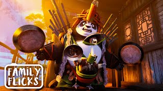 Double Dad Defence | Kung Fu Panda 3 (2016) | Family Flicks