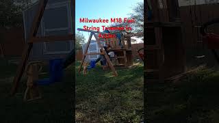 milwaukee stringtrimmer fuel tools viral shorts shortvideo lawn bermuda mowing home tool