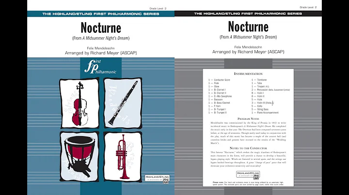 Nocturne, arr. Richard Meyer – Score & Sound