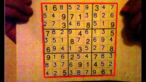 Sudoku Solver - openCV