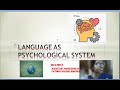 Dr g priya e content language as a psychological system