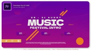 Premiere Pro Templates Review: Music Festival Event Promo + Free Font ⭐️⭐️⭐️⭐️⭐️ screenshot 2