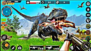 As a wild T-Rex in T-rex Dinosaur simulation hunting game - Android Gameplay