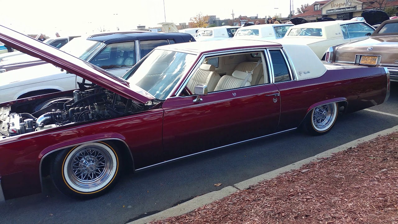 1983 FLAKE KANDY APPLE RED CADILLAC COUPE DEVILLE TRUES + VOGUES - YouTube.