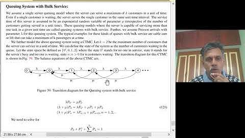 Lecture 36: Queueing System with Bulk service, Balking and Reneging