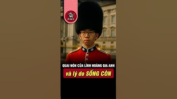 Vì Sao Lính Gác Hoàng Gia Anh Đặt Dây Mũ Trên Cằm? 🎖️ #shorts #kiếnsĩ