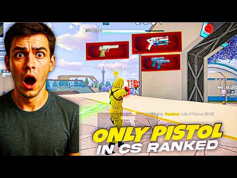 ONLY PISTOL Challenge in CS Rank 😱 Aur Phir Bhi BOOYAH! 🔥