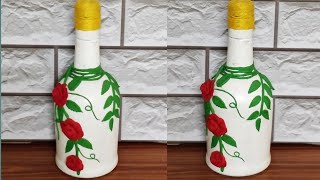 Bottle Art ll Easy Bottle Crafts ll Bottle decor ideas ll Best Out Of Waste