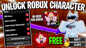 Roblox FE Unlock Robux Gamepass Character For FREE! ~ Autofarm, Unlock Best Character & More!