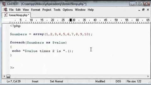 Loops Foreach Statement - Telugu