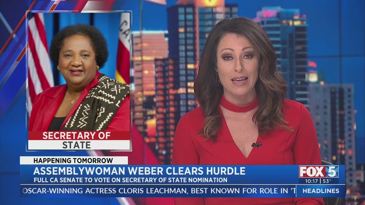 Assemblywoman Weber Confirmed By Rules Committee As Secretary of State