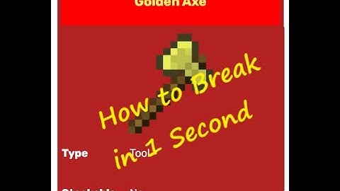 How to Break a Golden Axe in 1 sec  in Minecraft | #shorts