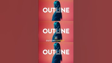 Outline text effect in DaVinci Resolve