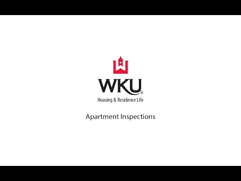 WKU Apartment Inspections How-To